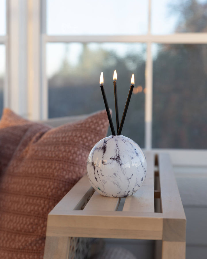 Neva Vase, White Marble