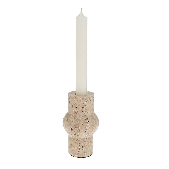 Travertine Candle Holder