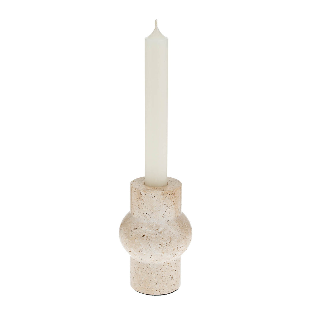 Travertine Candle Holder
