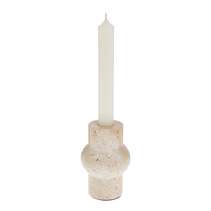 Travertine Candle Holder