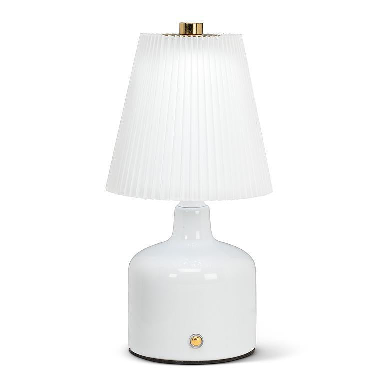 Pleated Shade LED Lamp