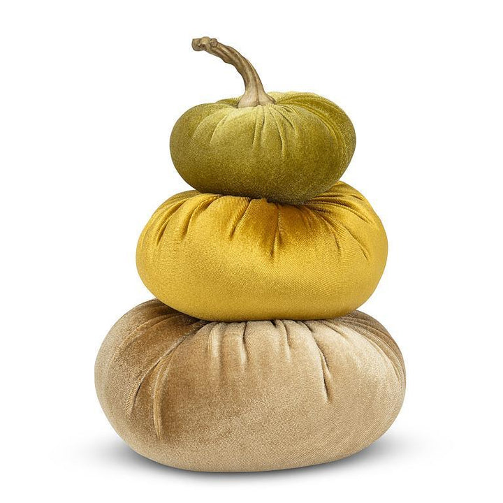 Stack Velvet Pumpkins
