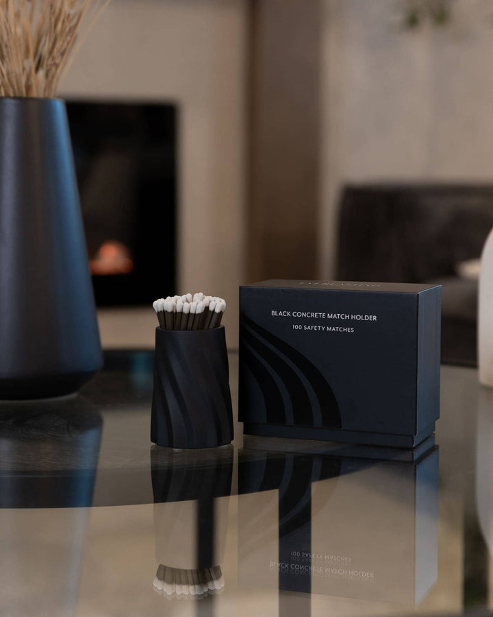Black Concrete Match Set
