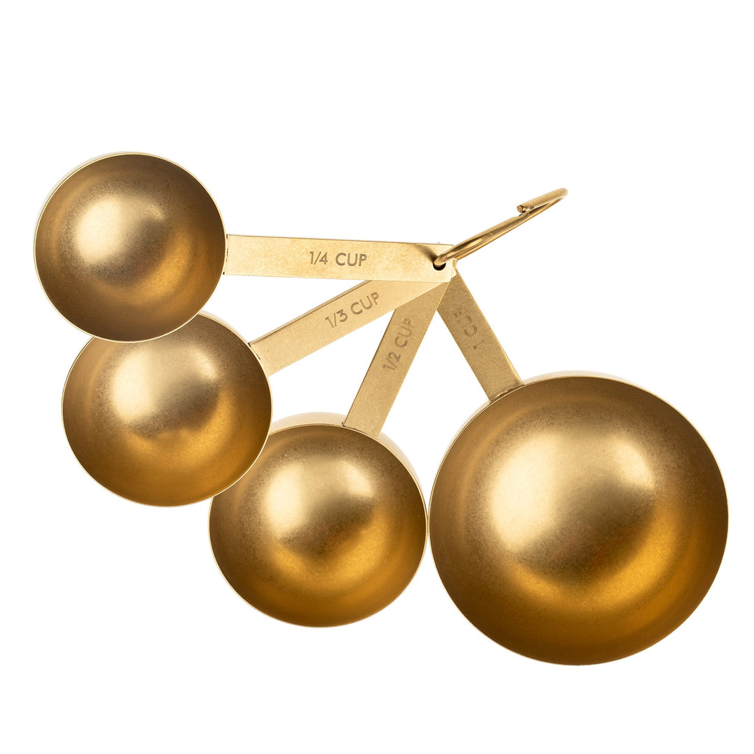 Cultivar Measuring Cups S/4, Tumbled Gold