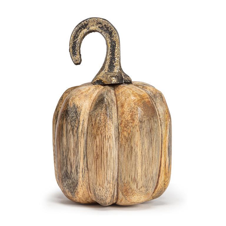 Small Wooden Pumpkin