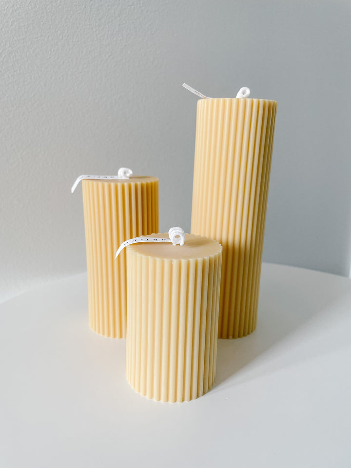 Minimalist Pillar Candle Set