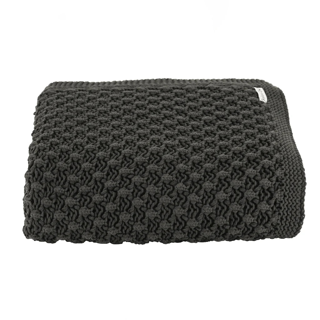 Popcorn Knit Throw