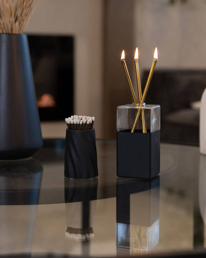 Black Concrete Match Set