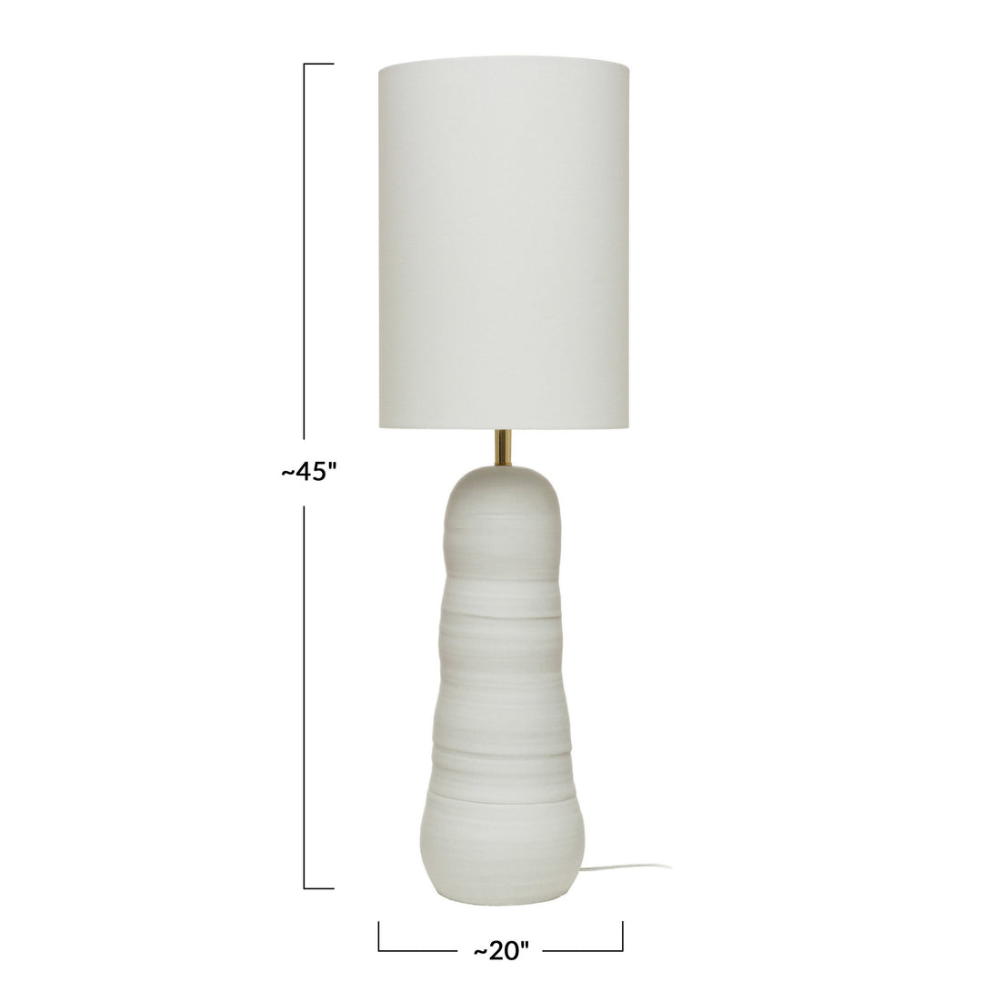 Stoneware floor lamp