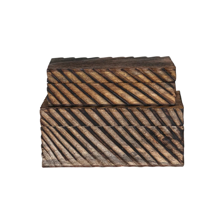 Mango wood nesting boxes