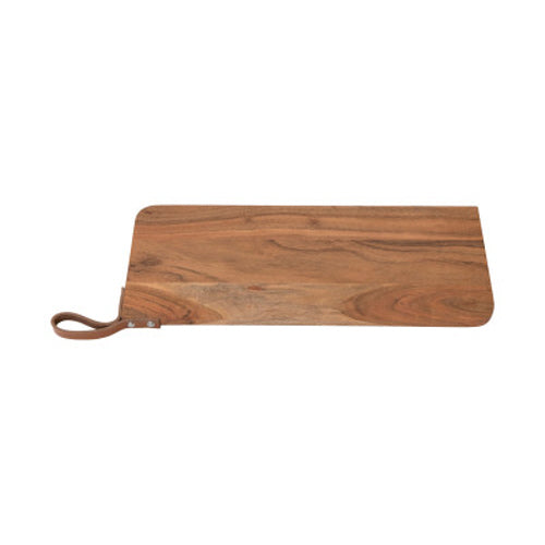 Acacia Board with Leather Handle