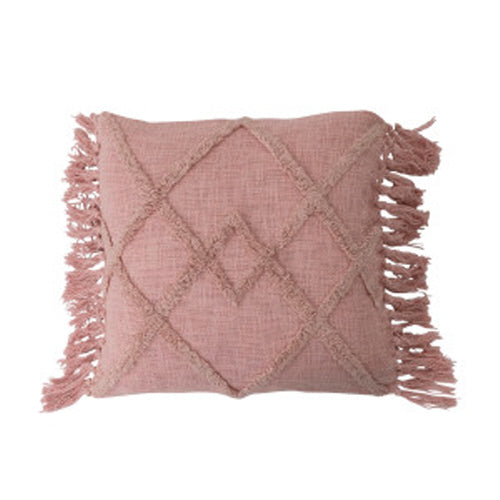 Tufted Cotton Blend Pillow