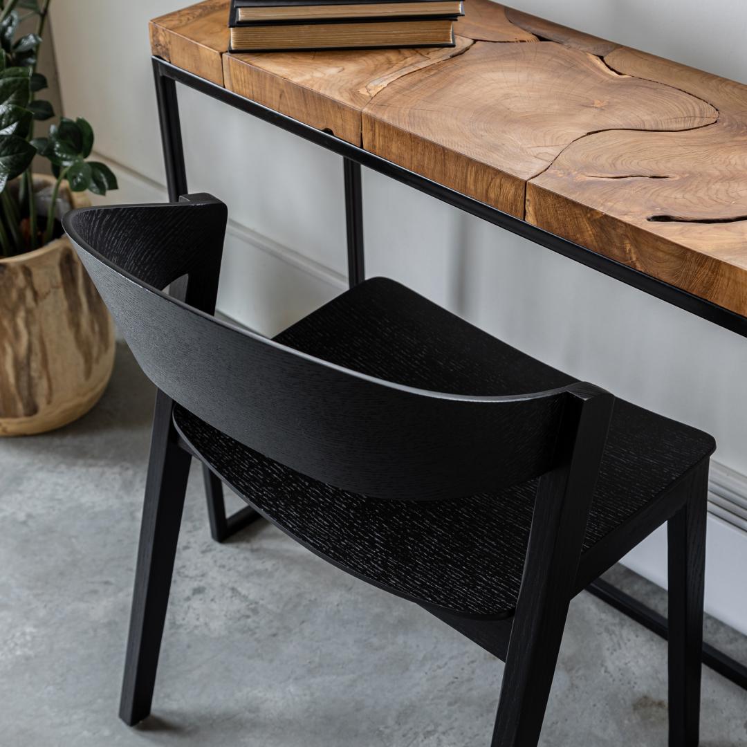 Astrid Stackable Chair - Black