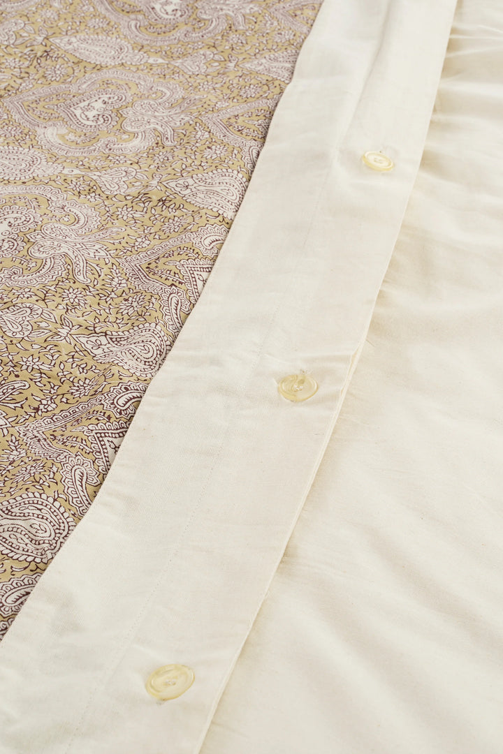 Astrid Block Print Duvet Set - Queen