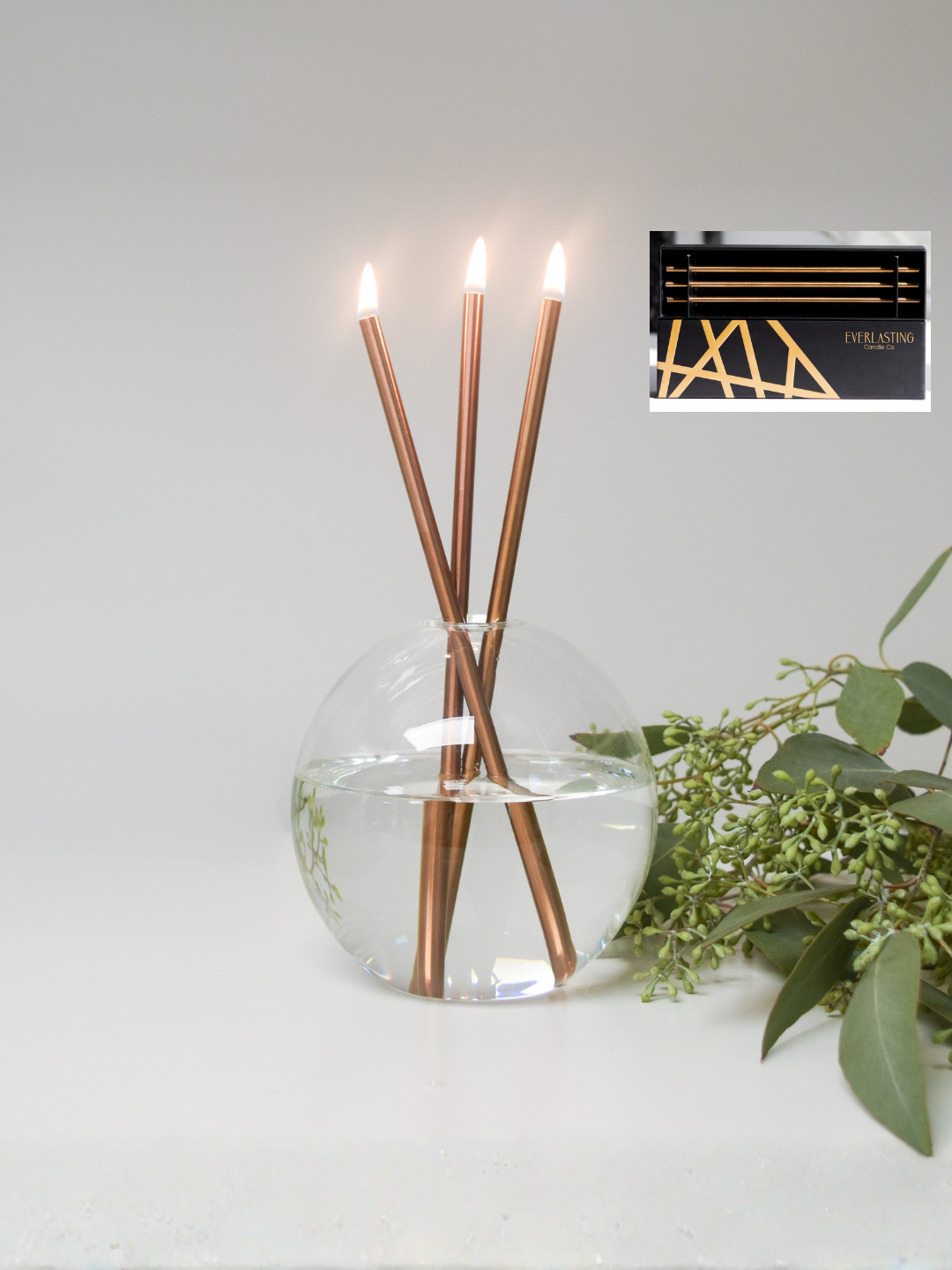 Everlasting Candles – Steel Candlesticks