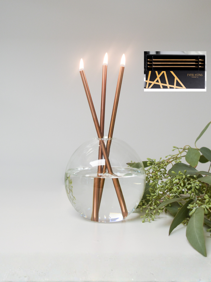 Everlasting Candles – Steel Candlesticks