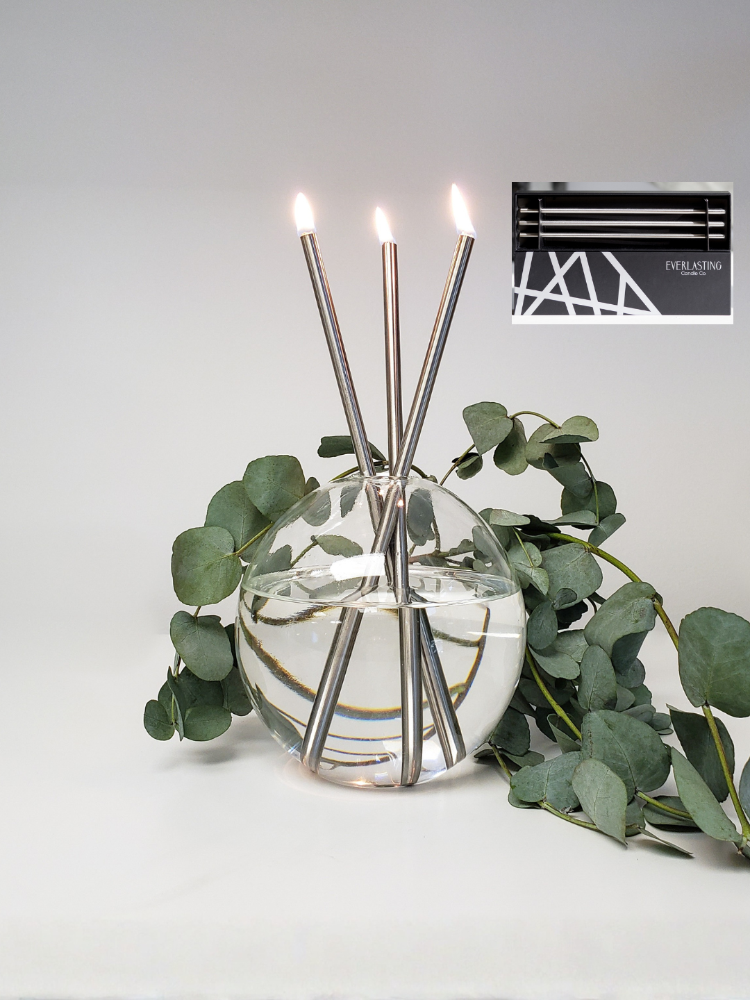 Everlasting Candles – Steel Candlesticks