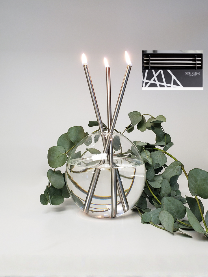 Everlasting Candles – Steel Candlesticks