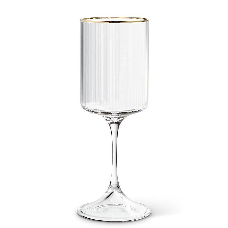 Gold Optic Glassware