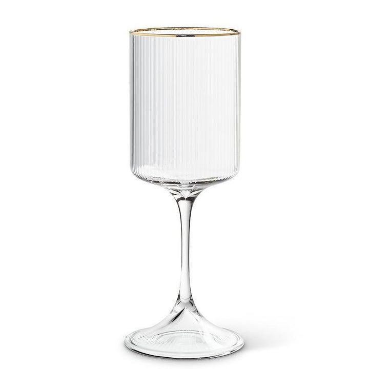 Gold Optic Glassware