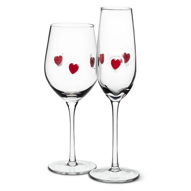 Hearts Glassware