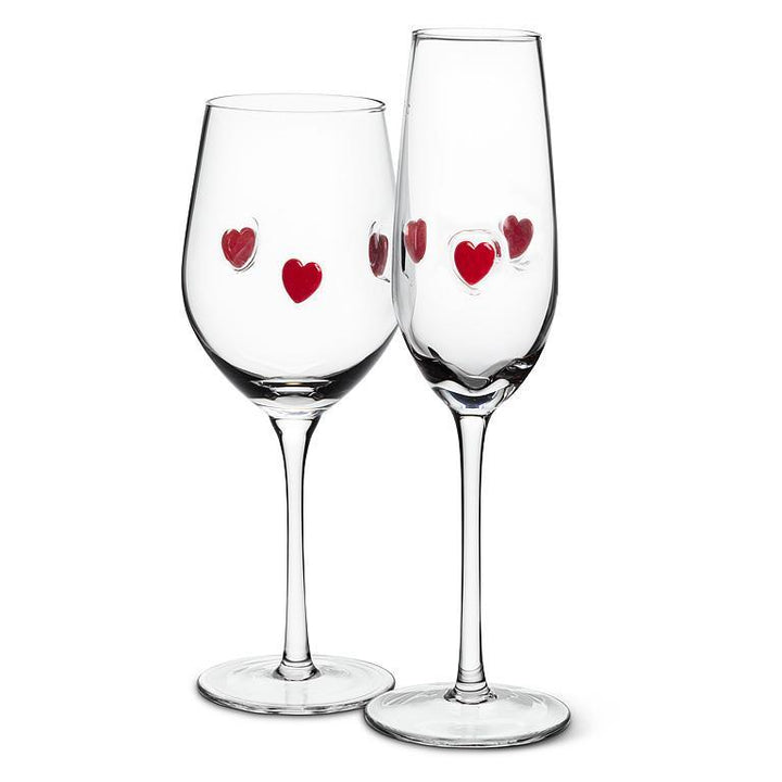 Hearts Glassware