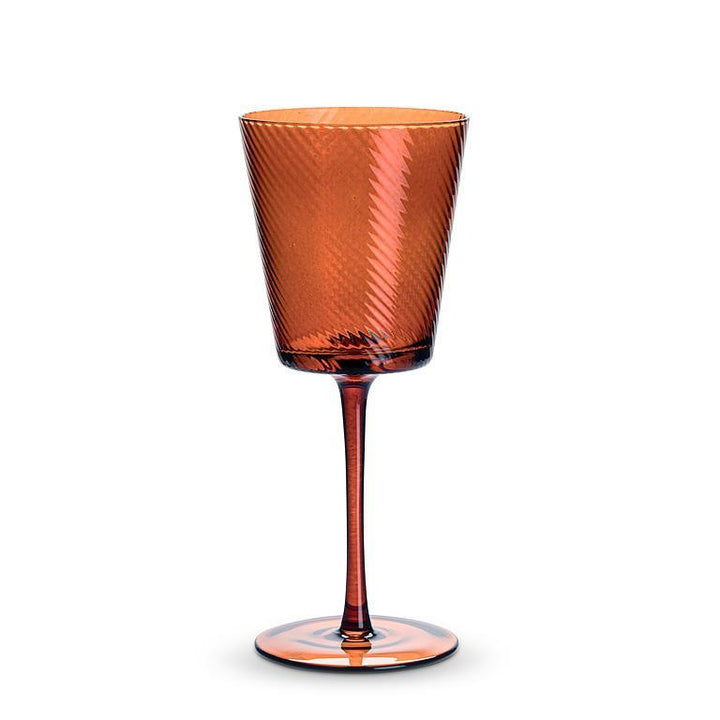 Amber Optic Glassware