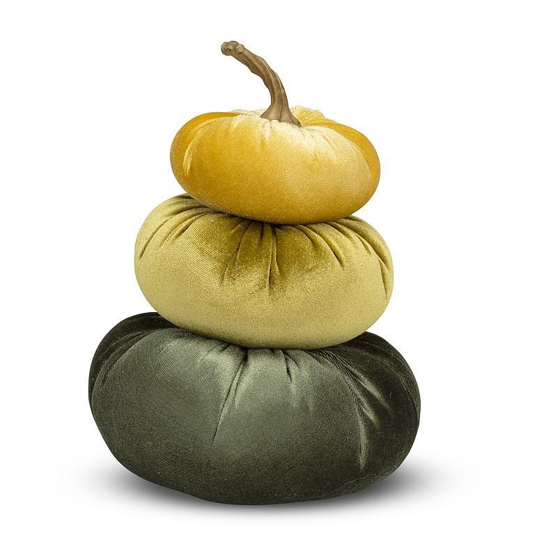 Stack Velvet Pumpkins