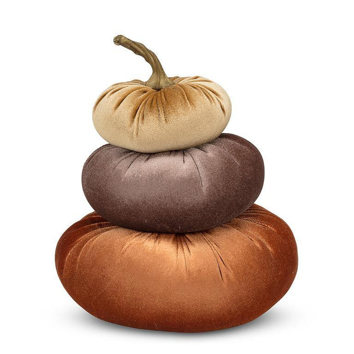 Stack Velvet Pumpkins