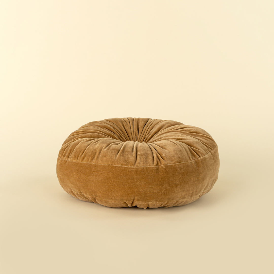 Velvet Tuft Round Cushion