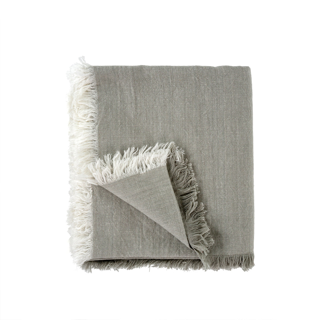 Linen Blend Tablecloth, Ash