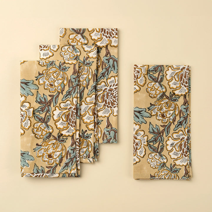 Lirien Block Print Napkins S/4