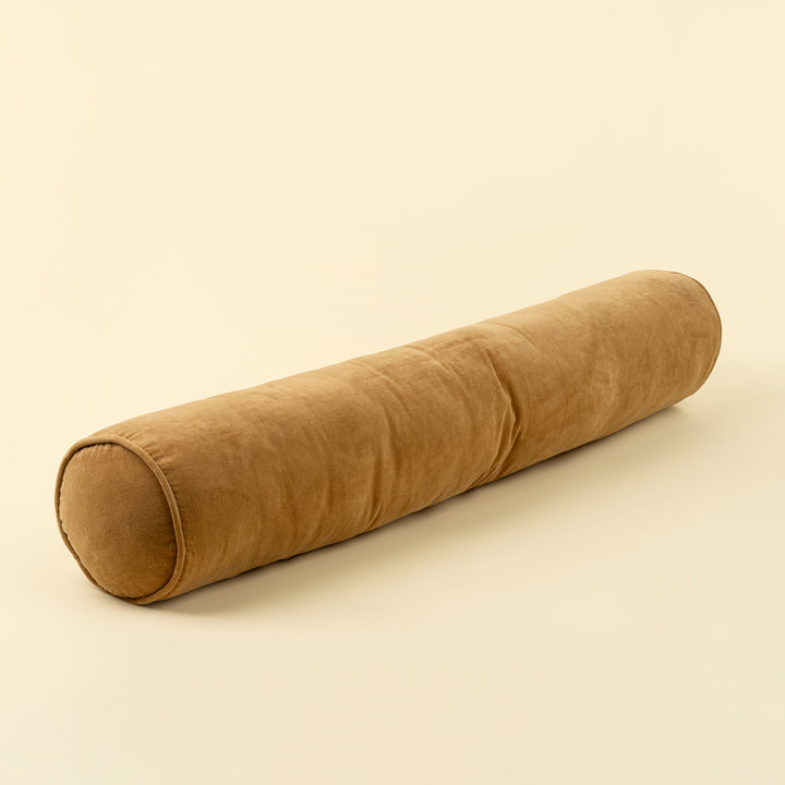 Velvet Long Bolster - Gold
