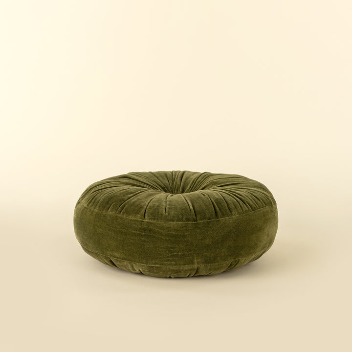 Velvet Tuft Round Cushion