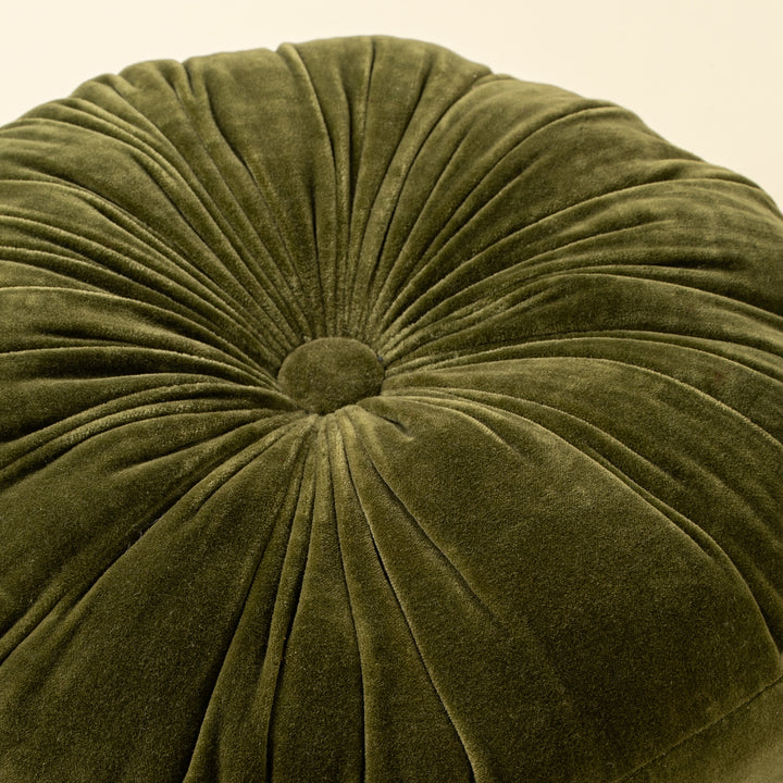 Velvet Tuft Round Cushion