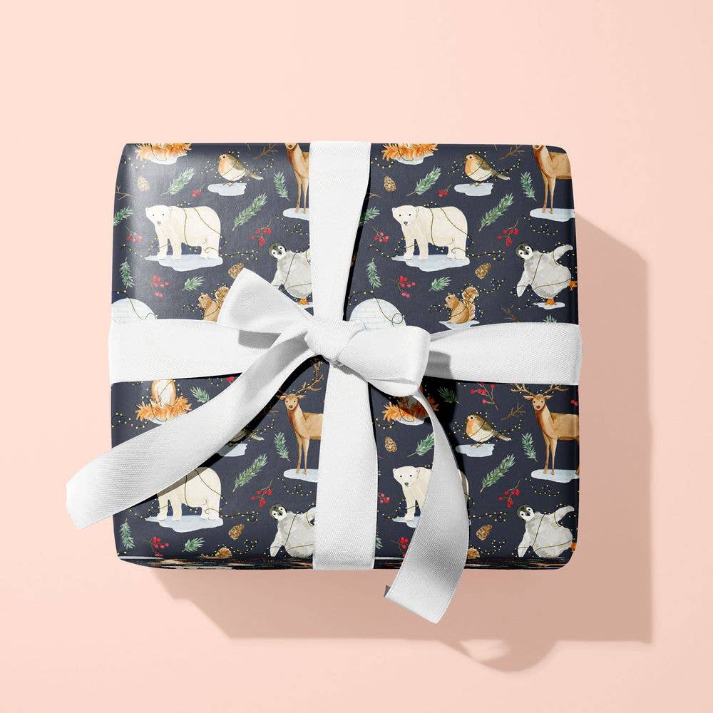Festive Animals Christmas Gift Wrap