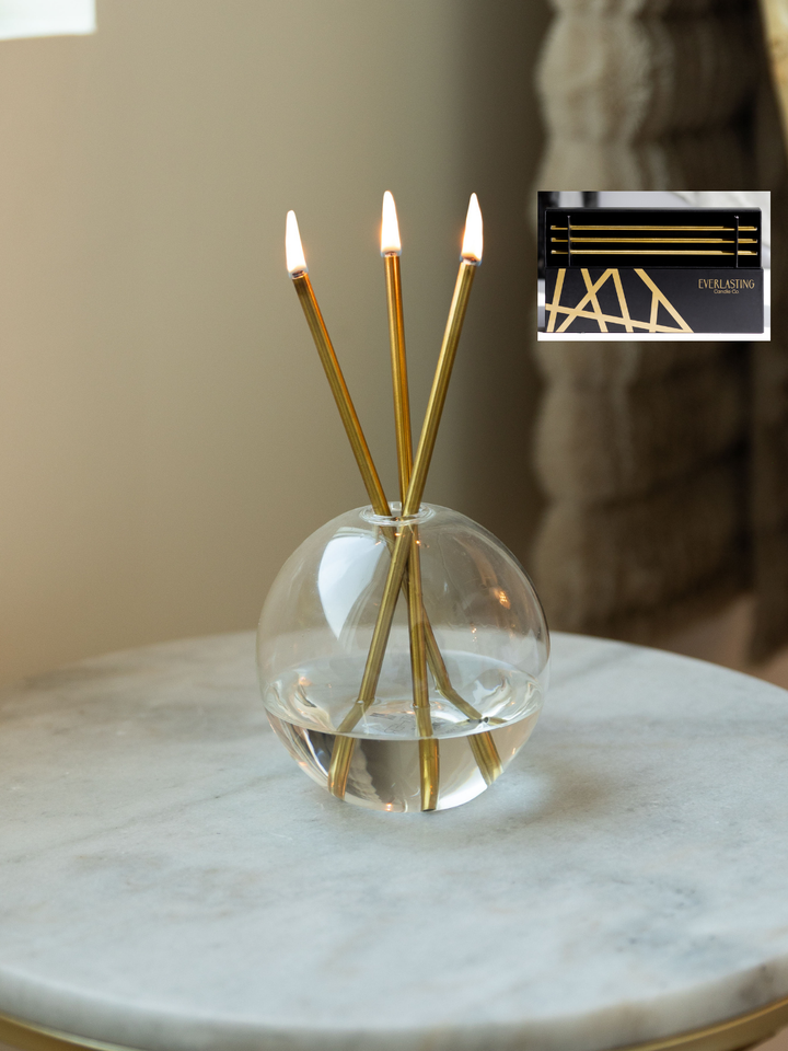 Everlasting Candles – Steel Candlesticks