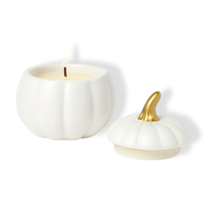 PUMPKIN CERAMIC CANDLE