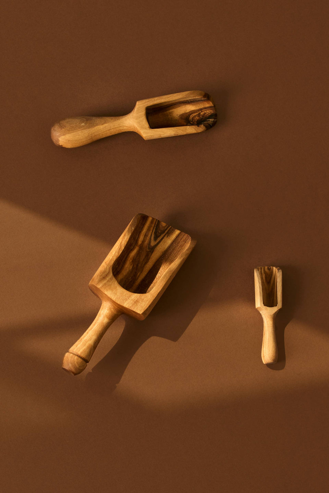 Natural Olive Wood Scoop | Handcrafted