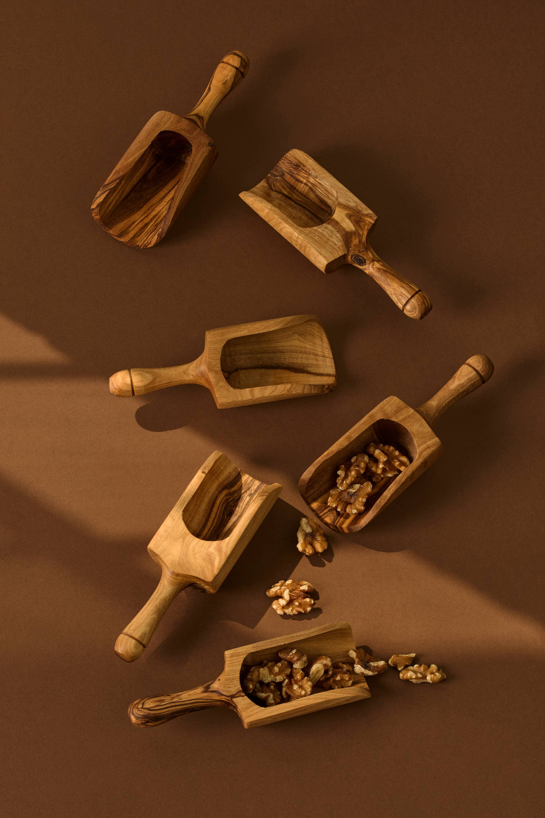 Natural Olive Wood Scoop | Handcrafted