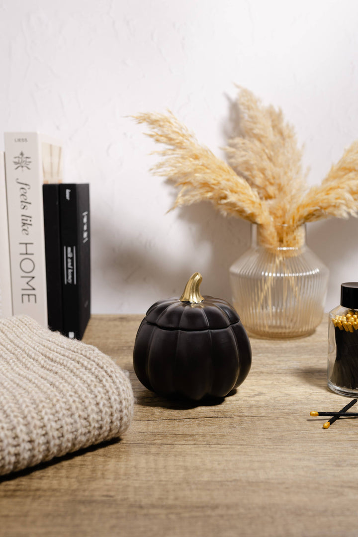 PUMPKIN CERAMIC CANDLE