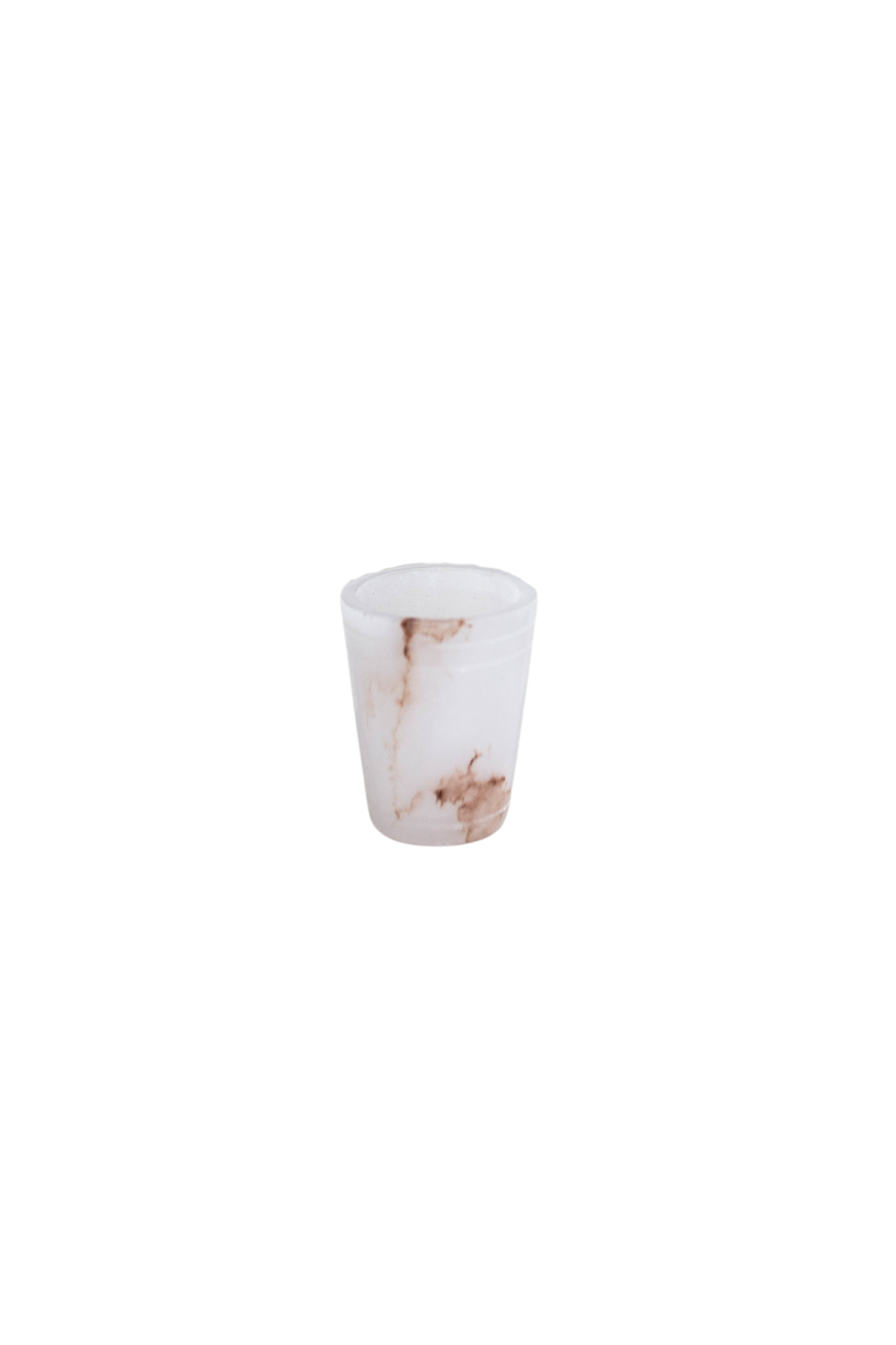 White Alabaster Shot Glasses Set