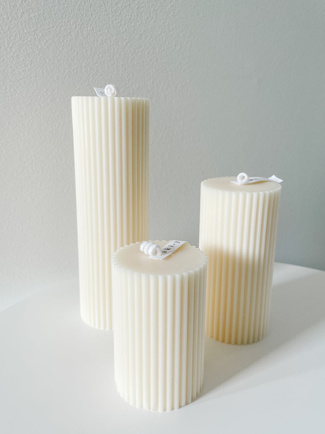 Minimalist Pillar Candle Set