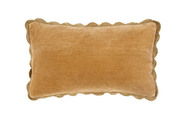21x12 Velvet Scallop Pillow