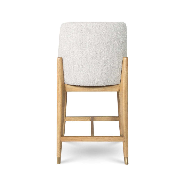 Fawcett Counter Stool - Taupe Boucle - Blonde