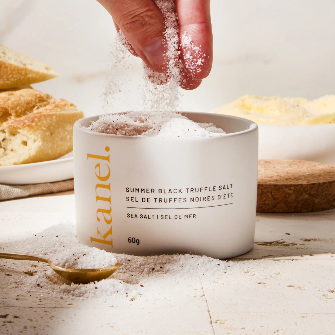 Summer Black Truffle Salt + Cellar