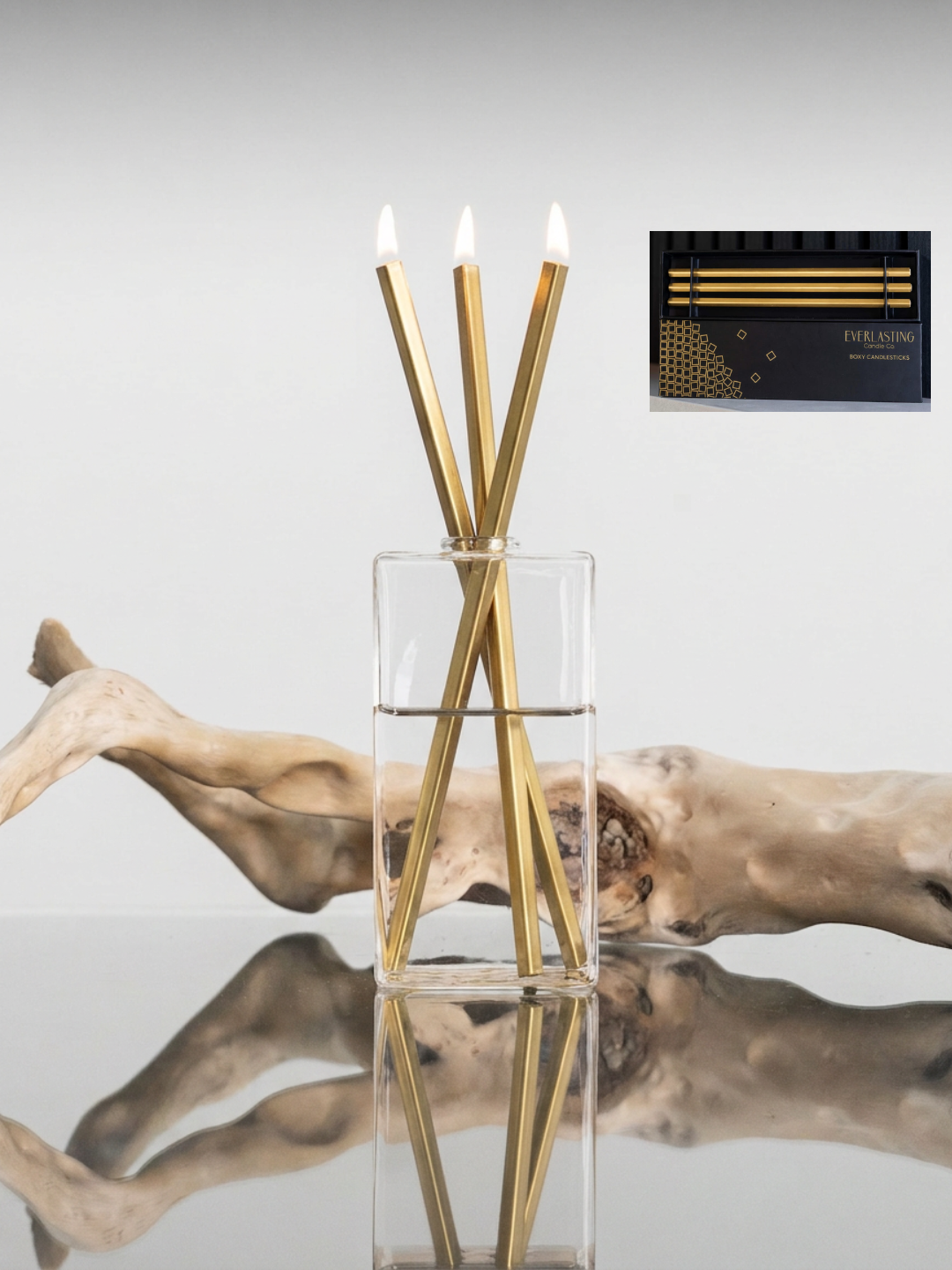 Everlasting Candles – Steel Candlesticks