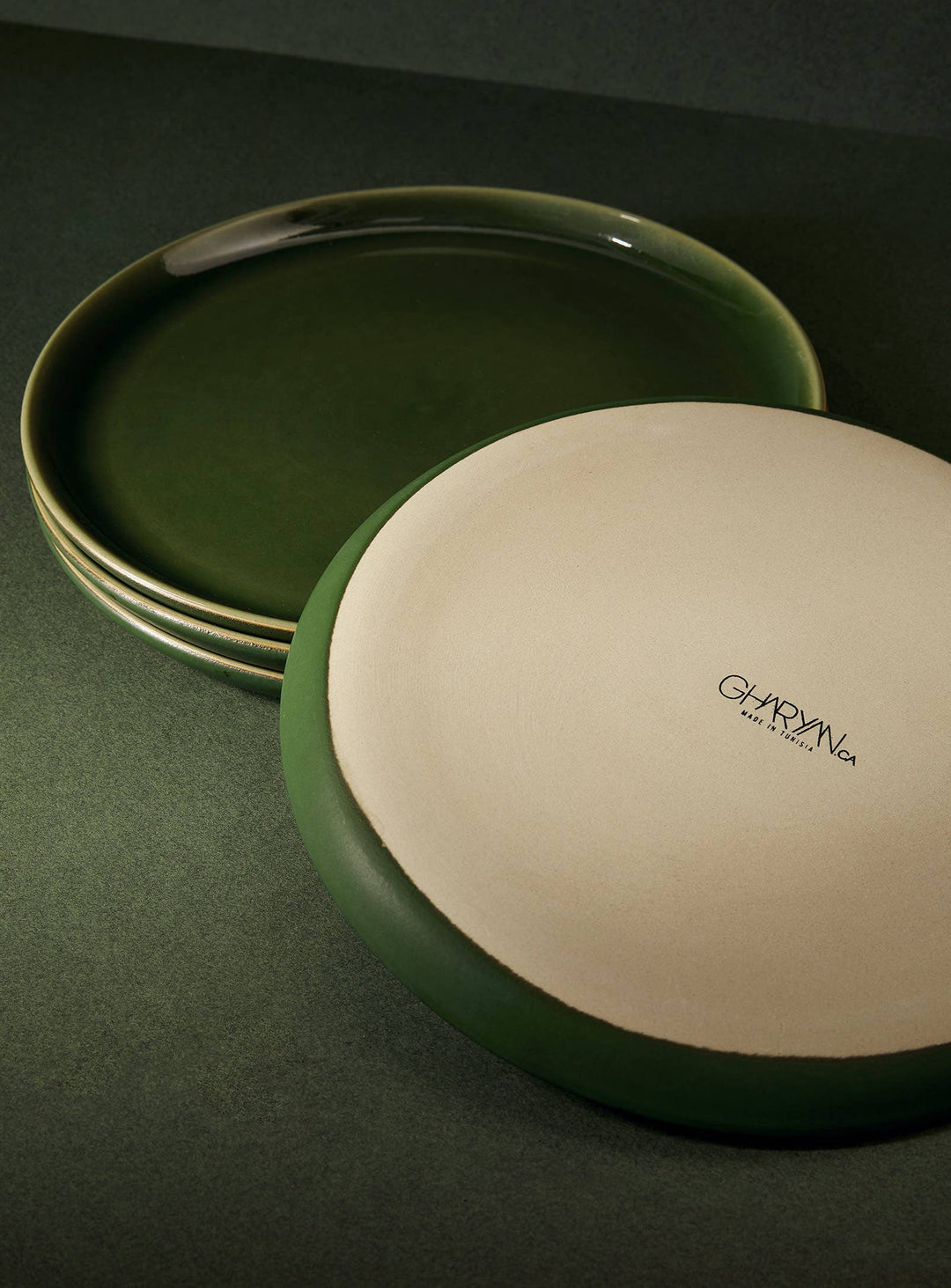 Stoneware Flat Salad/Dinner Plate | Edan 9.4"