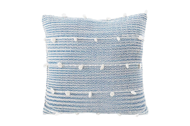 Indigo Blue Textured Pillow Cover