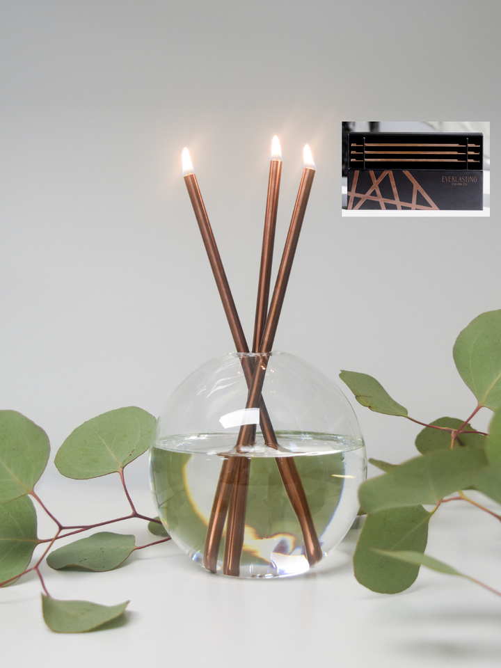 Everlasting Candles – Steel Candlesticks